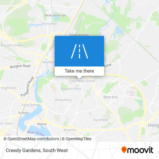 Creedy Gardens map
