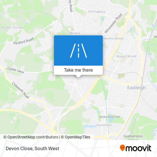 Devon Close map