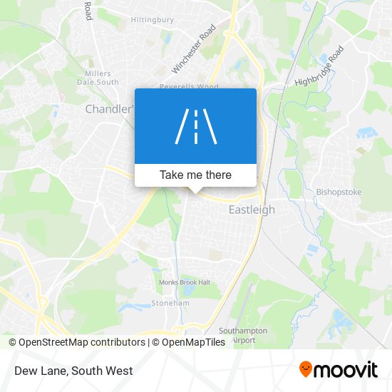 Dew Lane map