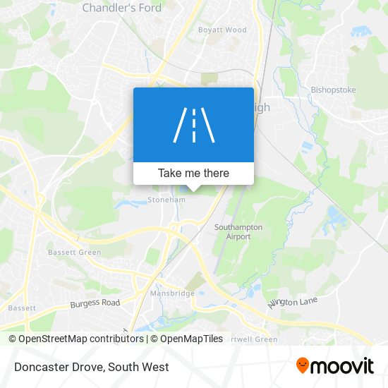Doncaster Drove map