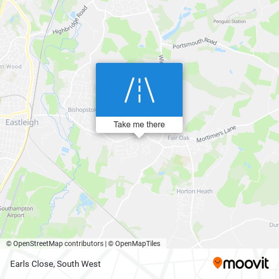 Earls Close map