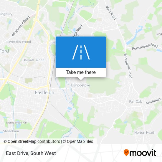 East Drive map