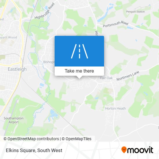 Elkins Square map