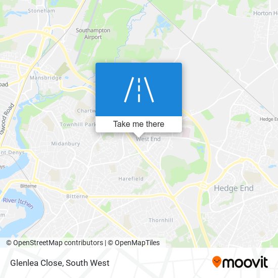 Glenlea Close map