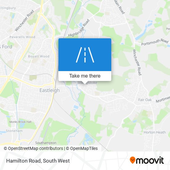 Hamilton Road map