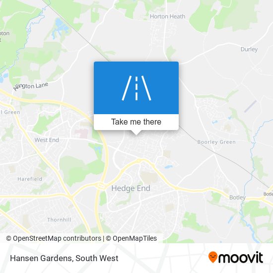 Hansen Gardens map