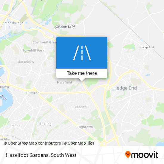 Haselfoot Gardens map