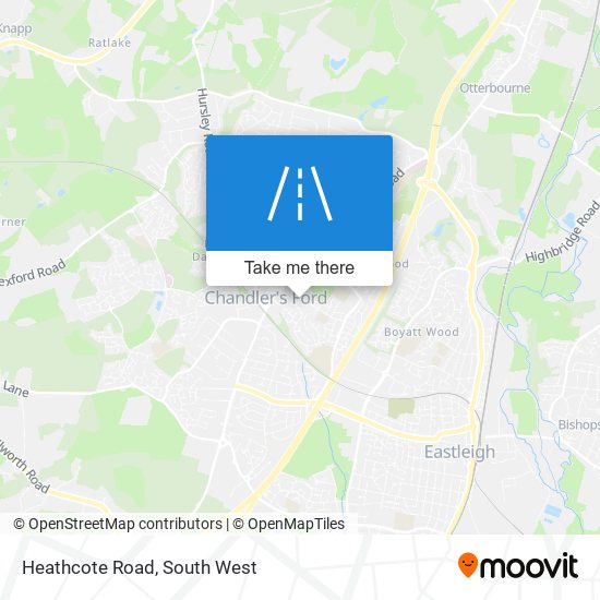 Heathcote Road map