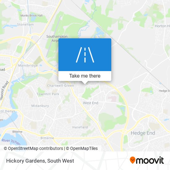 Hickory Gardens map