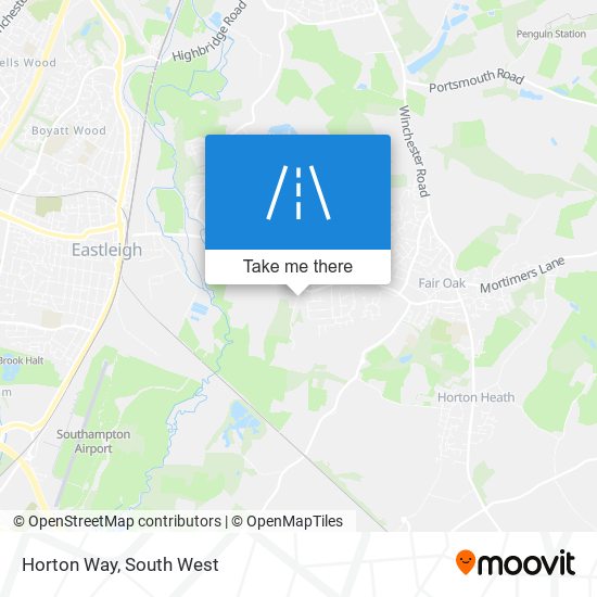 Horton Way map