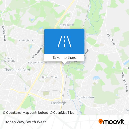 Itchen Way map