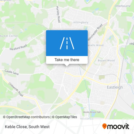 Keble Close map
