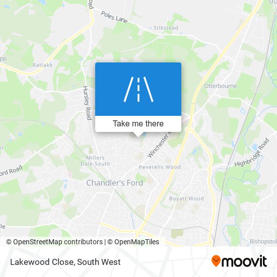 Lakewood Close map