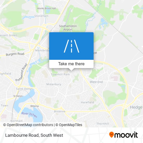 Lambourne Road map