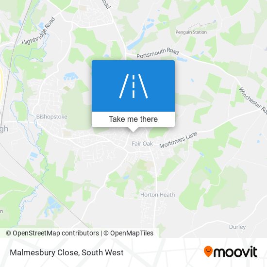 Malmesbury Close map