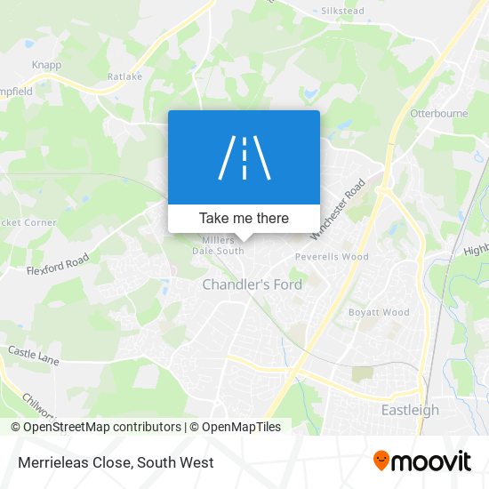 Merrieleas Close map