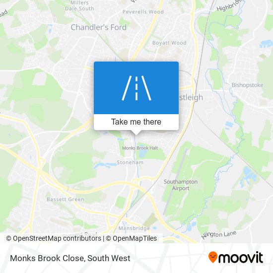 Monks Brook Close map