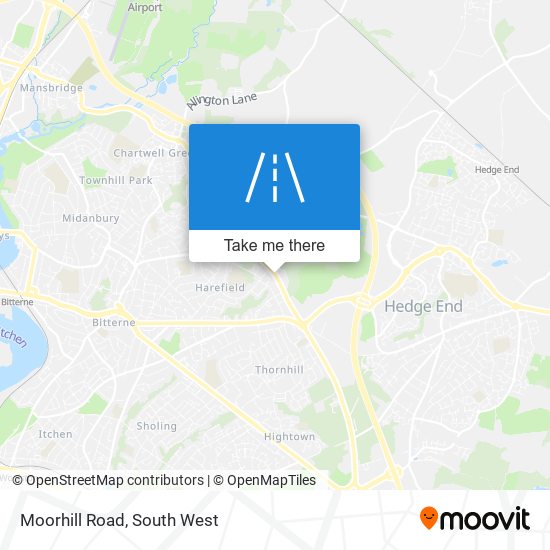 Moorhill Road map