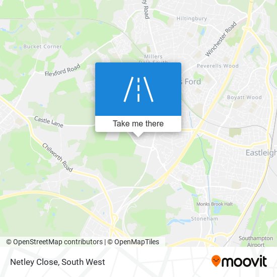 Netley Close map