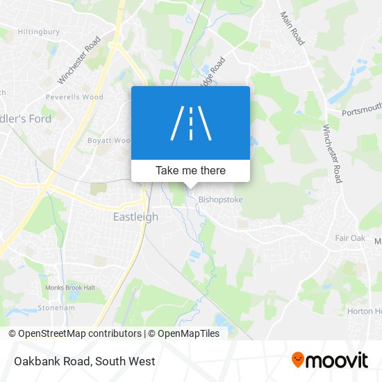Oakbank Road map