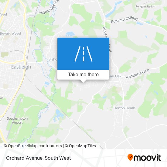 Orchard Avenue map
