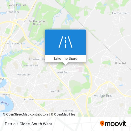 Patricia Close map