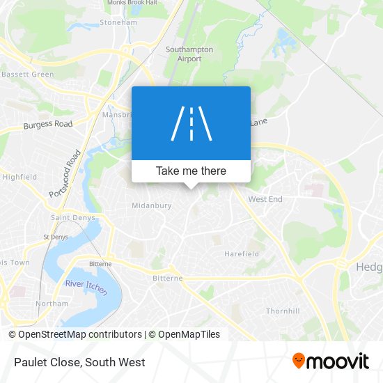 Paulet Close map