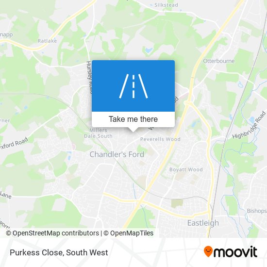 Purkess Close map