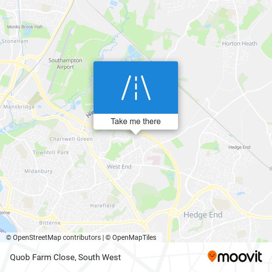 Quob Farm Close map