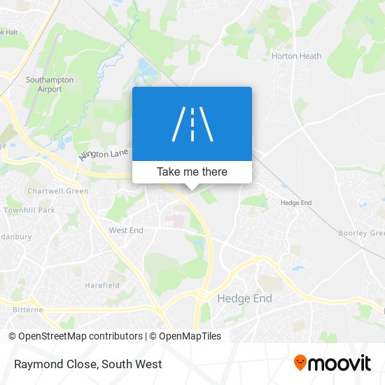 Raymond Close map
