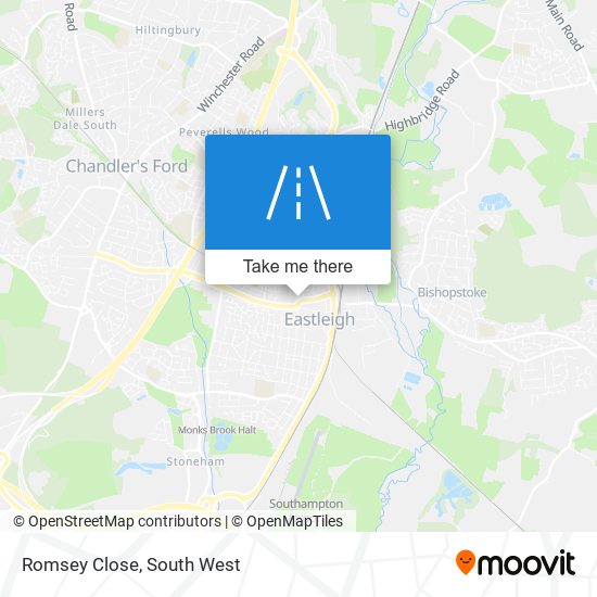 Romsey Close map