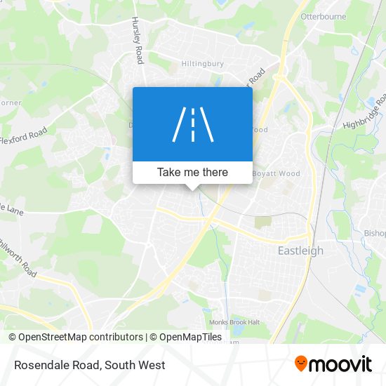 Rosendale Road map