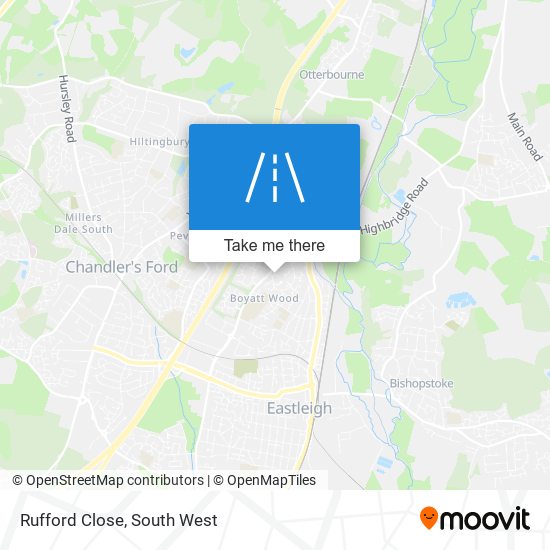 Rufford Close map