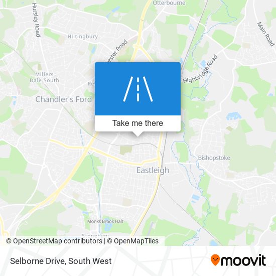 Selborne Drive map