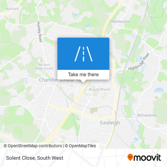 Solent Close map