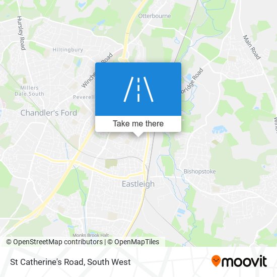 St Catherine's Road map