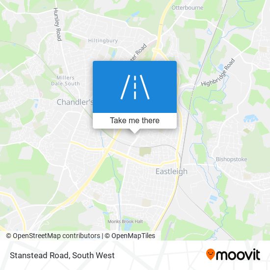 Stanstead Road map