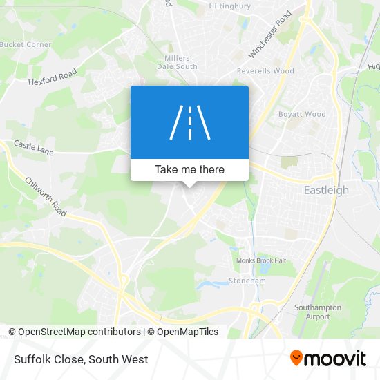 Suffolk Close map