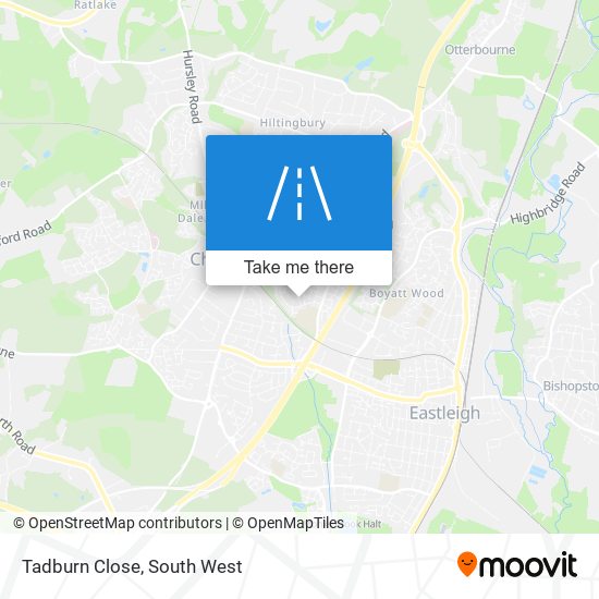 Tadburn Close map