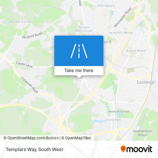 Templars Way map