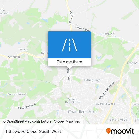 Tithewood Close map