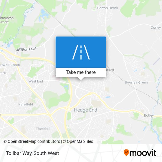 Tollbar Way map