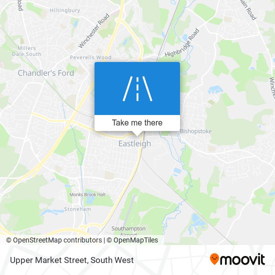 Upper Market Street map