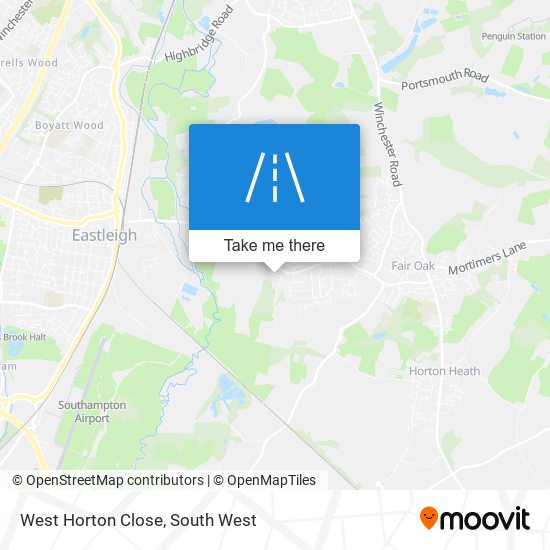 West Horton Close map