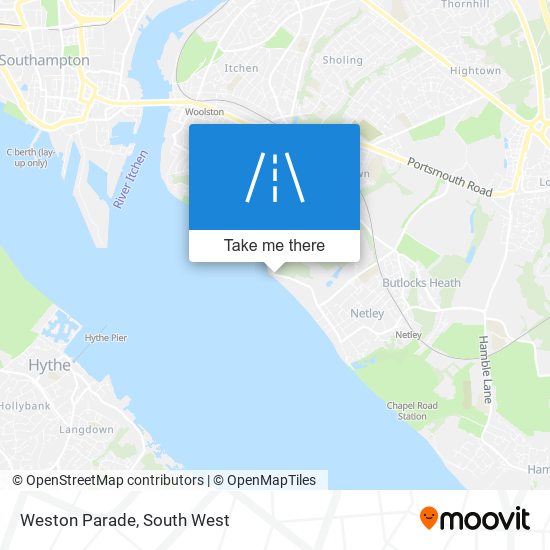 Weston Parade map