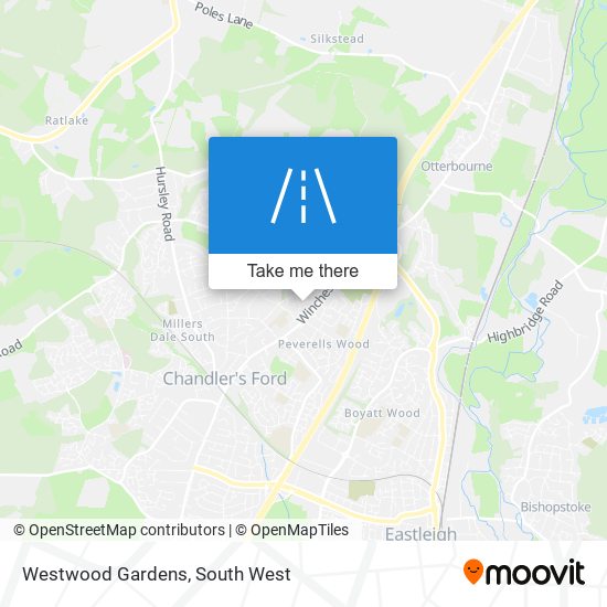 Westwood Gardens map