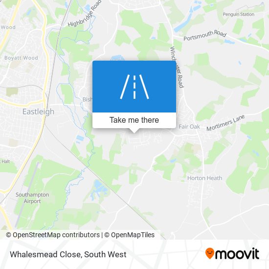 Whalesmead Close map