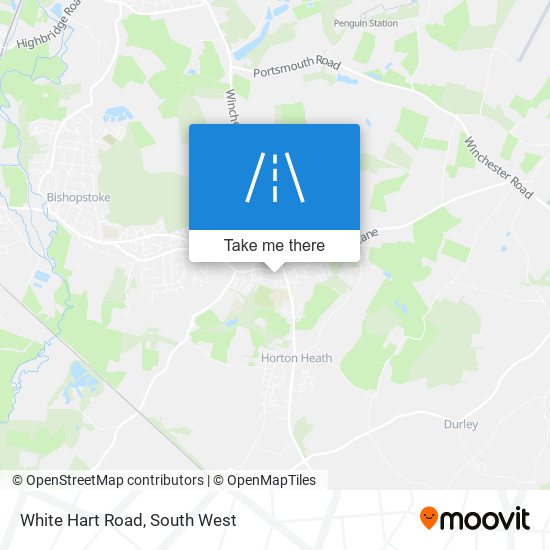 White Hart Road map