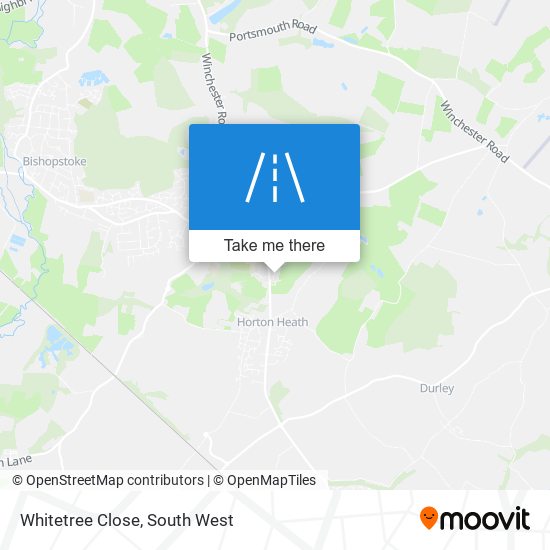 Whitetree Close map