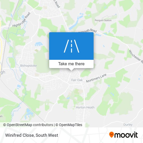 Winifred Close map